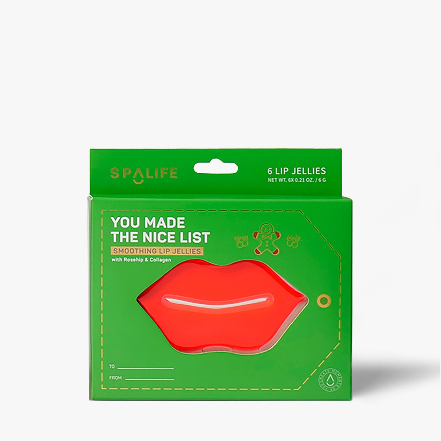 Christmas Holiday Nice List Lip Masks Gift Set 6 Pairs