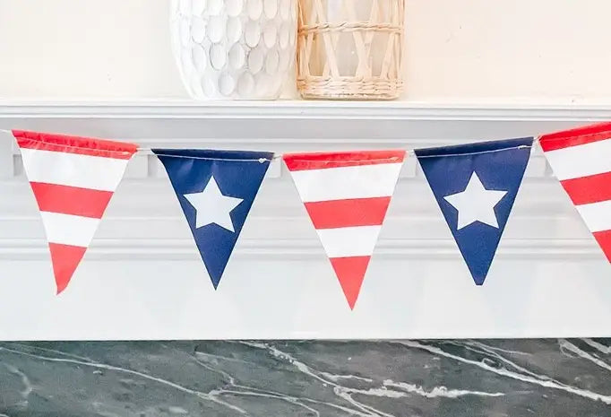 Stars & Red and White Stripes Banner