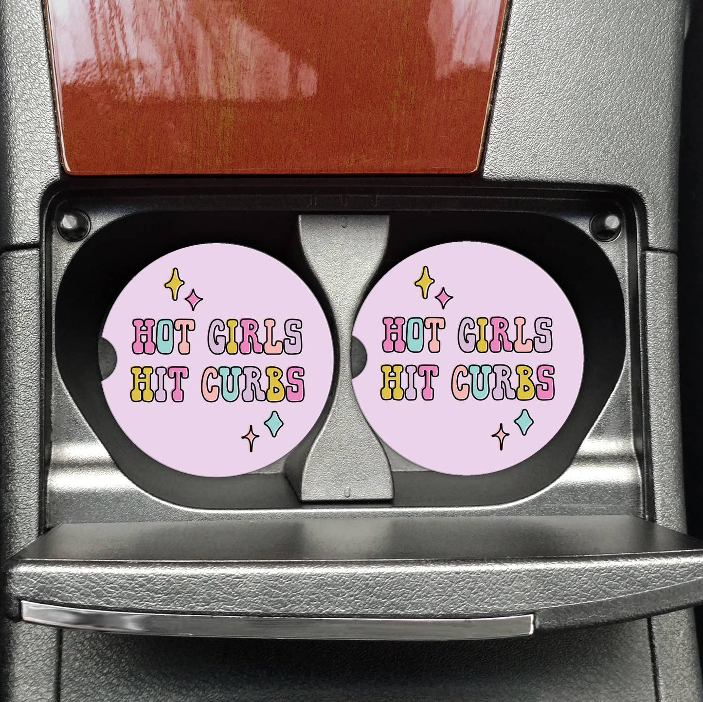 Hot Girls Hit Curbs Funny Car Coasters