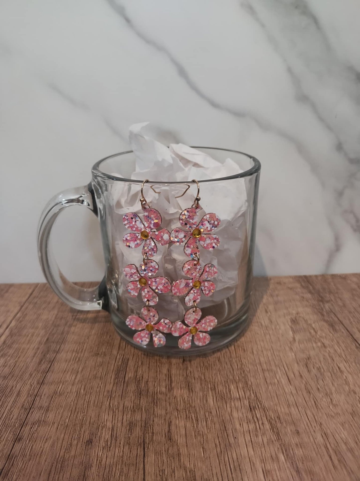 Tiered Flower Earrings