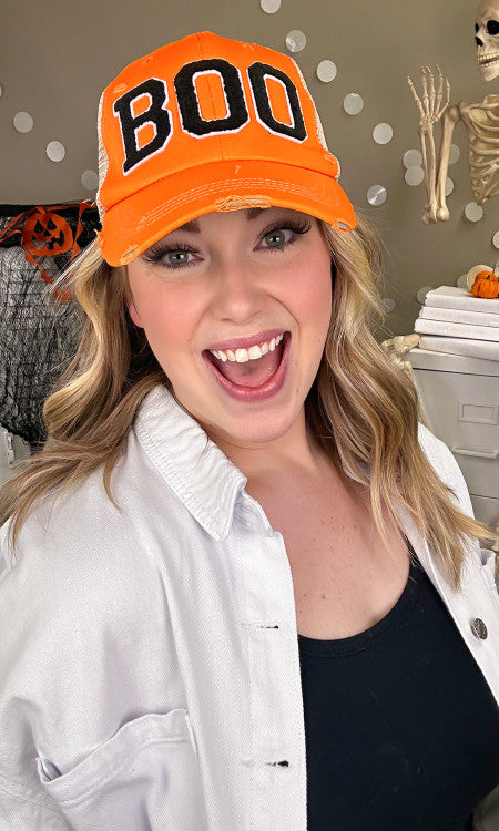 Soft Ideal Chenille Boo Vintage Hat