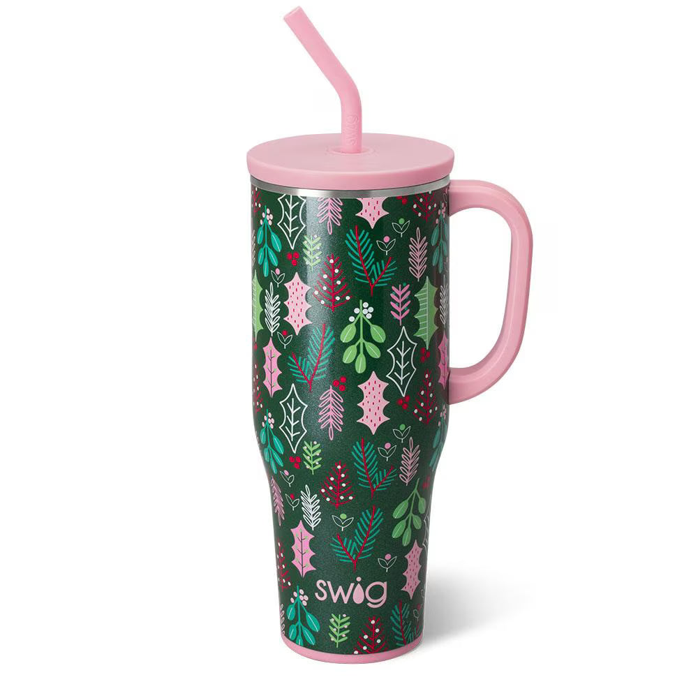 Merry Mistletoe 40 oz Handled Mega Mug - SWIG