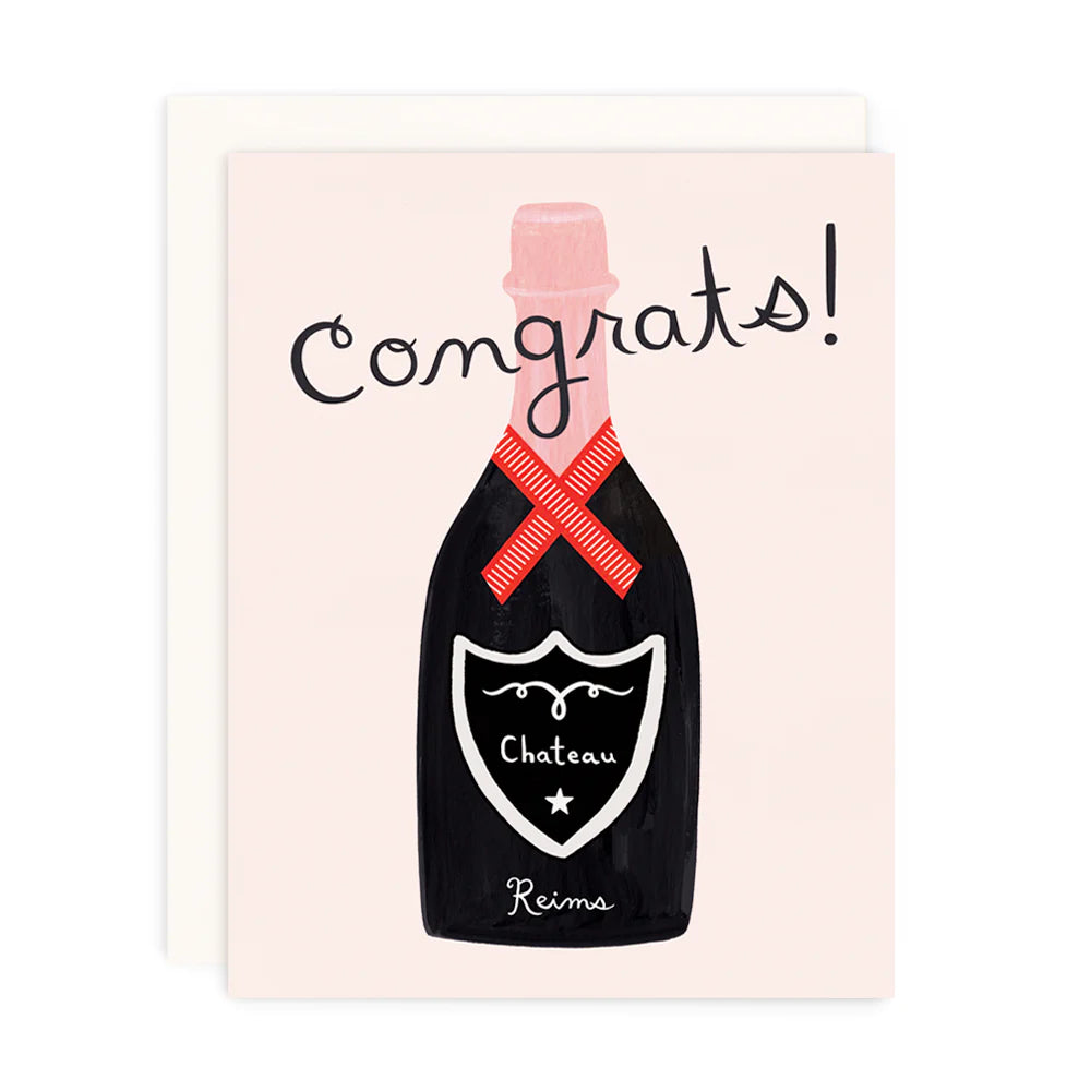 Congrats Champagne Greeting Card