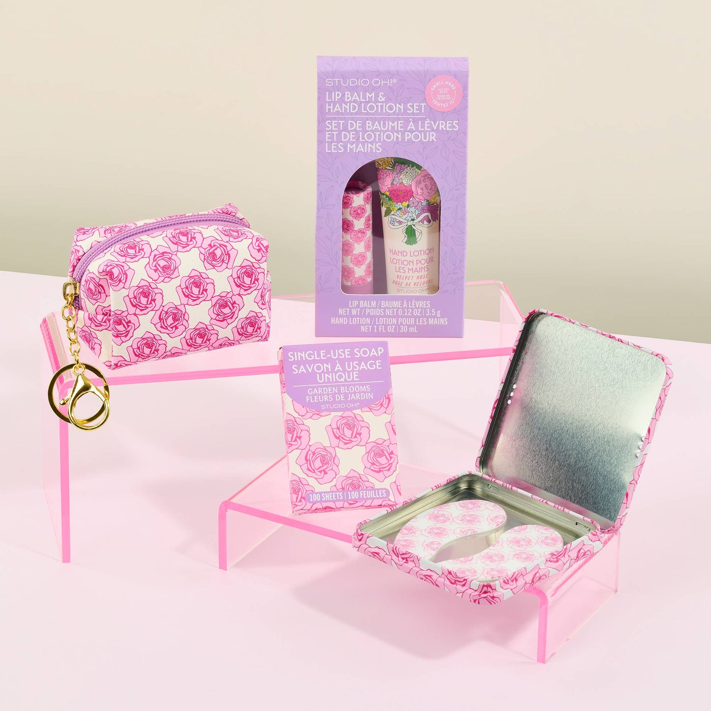 Petite Rose Key Chain Pouch