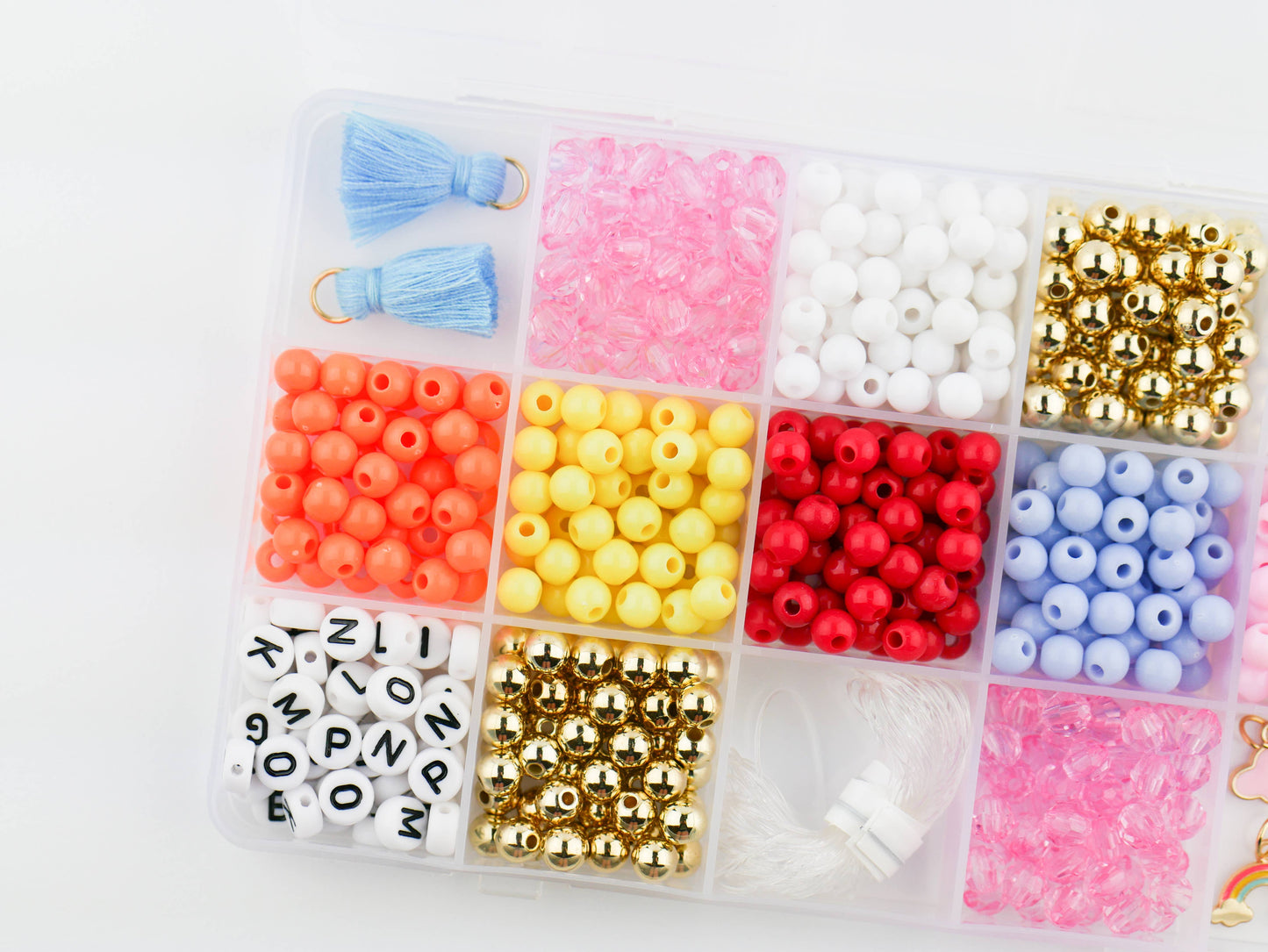 Color My World Rainbow DIY Stretchy Bracelet Craft Kit