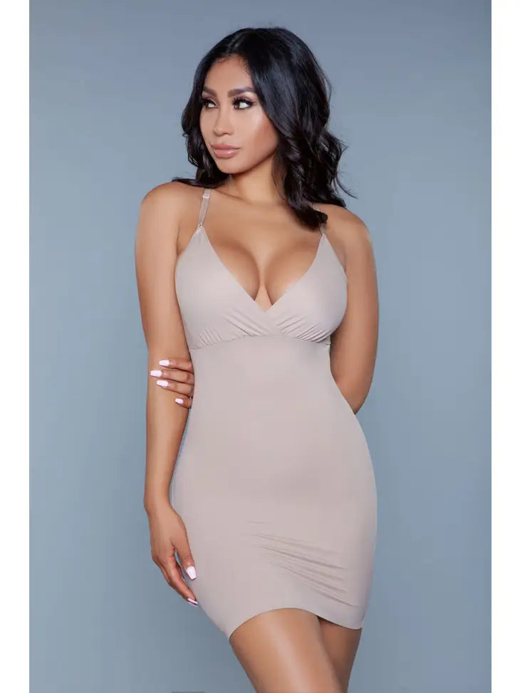Curved Craze Shapewear Dress Nude 3X/4X Curved Craze Shapewear Dress Nude 3X/4X
