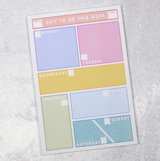 Shit to Do this Week Notepad