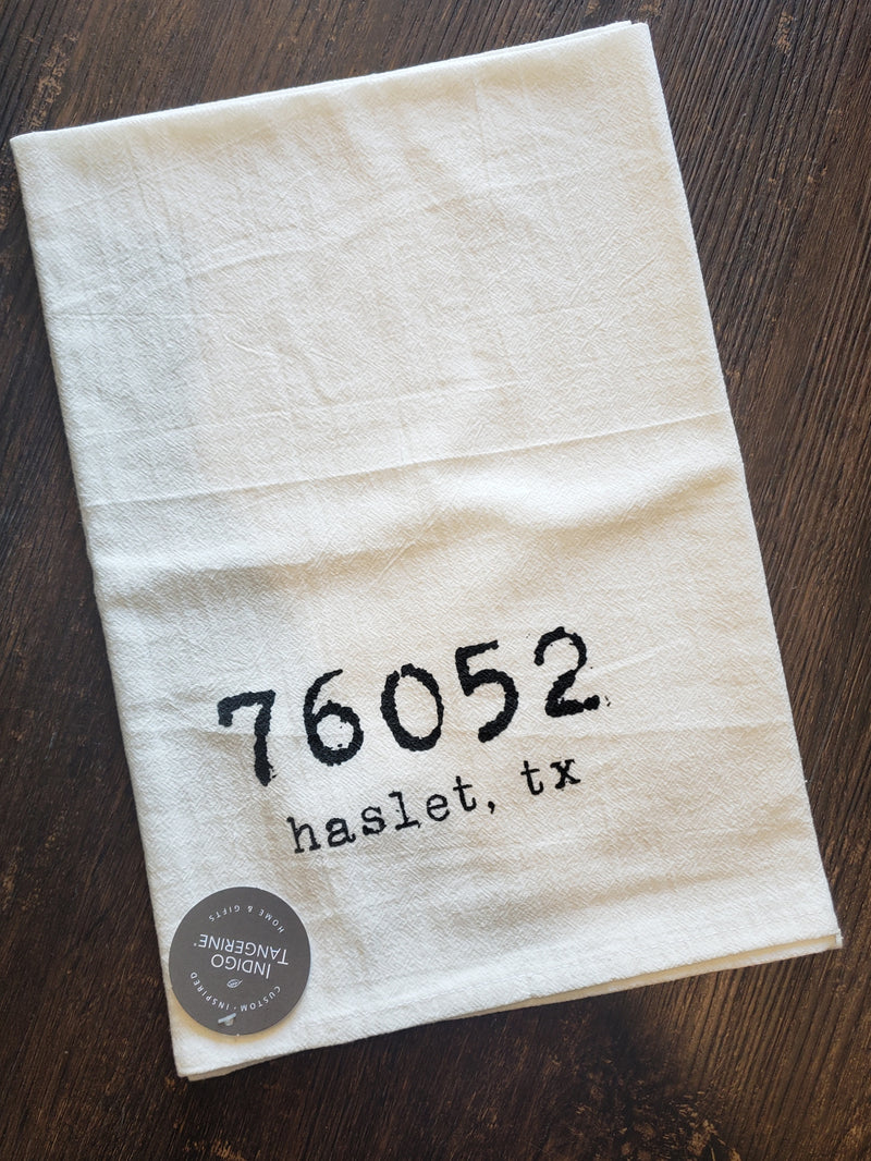76052 haslet, tx - Cotton Tea Towel