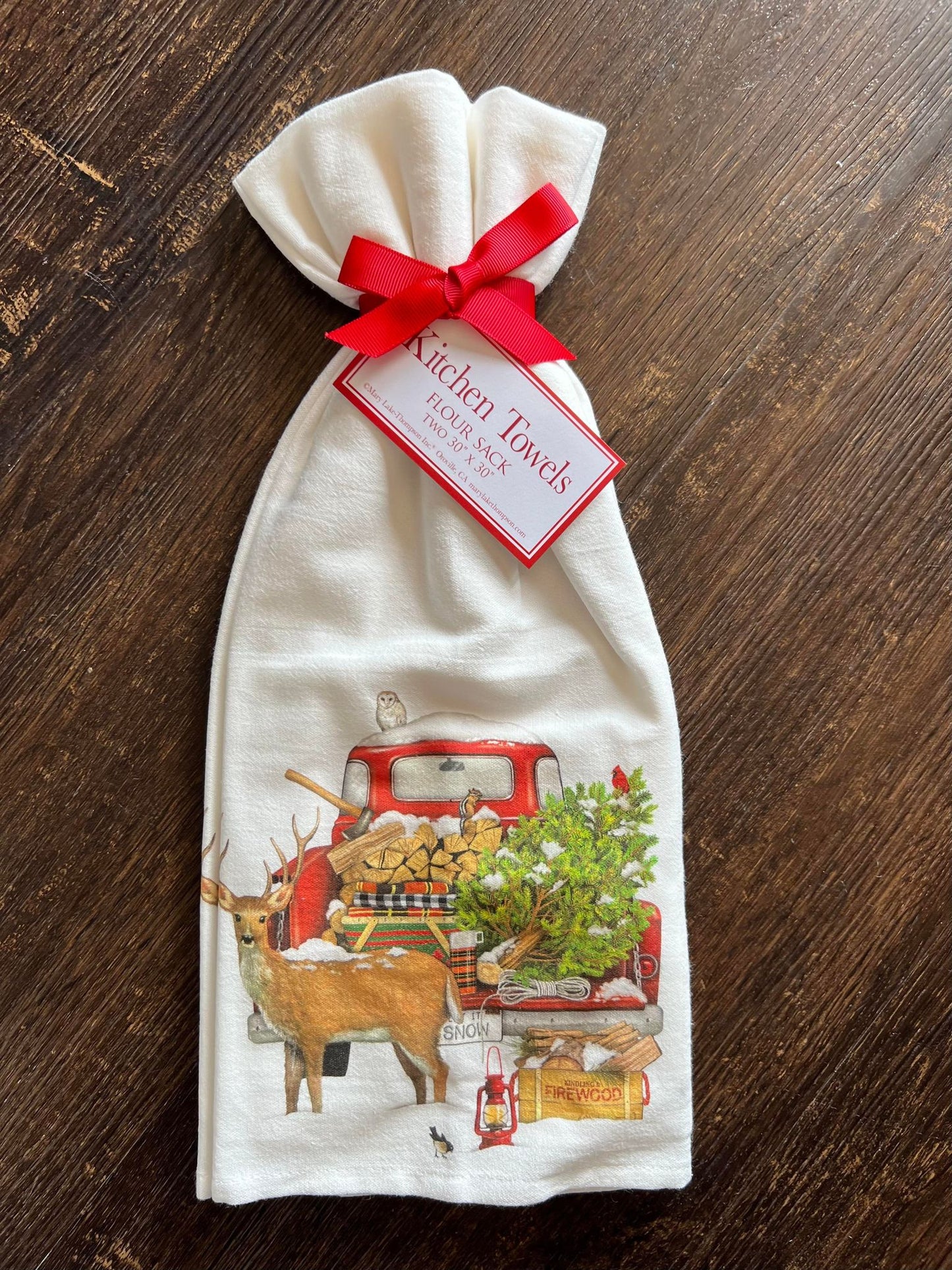 Firewood Truck Towel Set