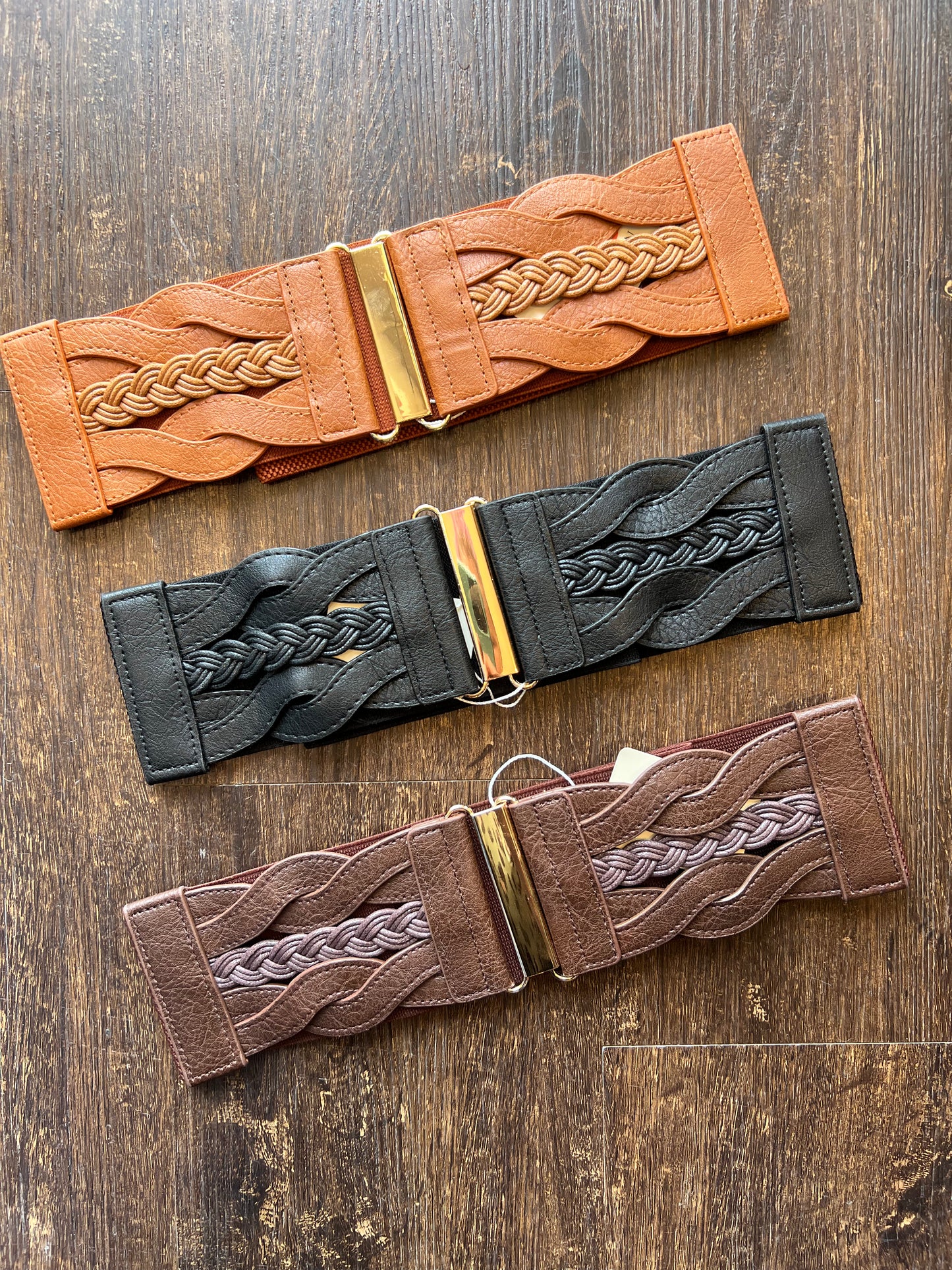 Braided Stretch Belts Plus Size