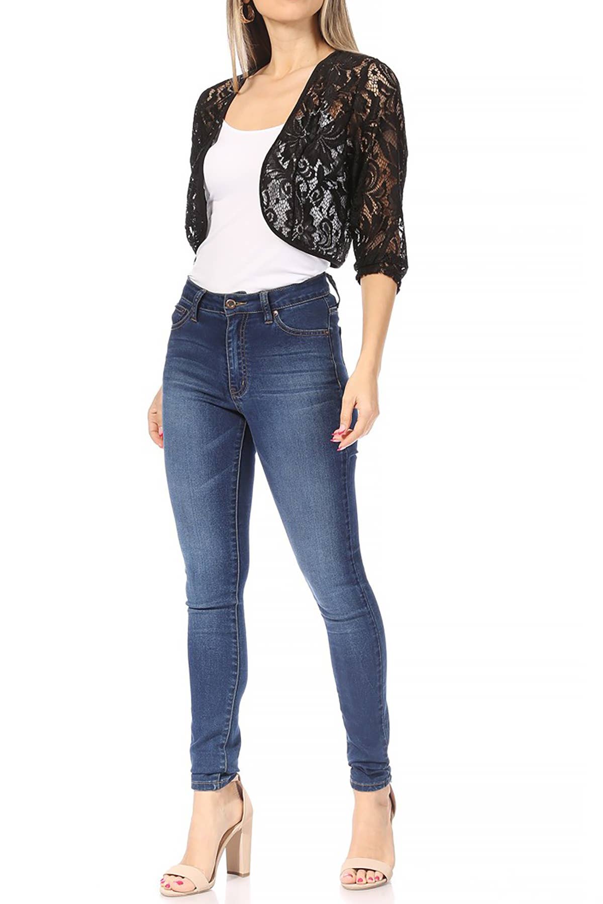 Women's Casual Lace Bolero Crochet Cardigan