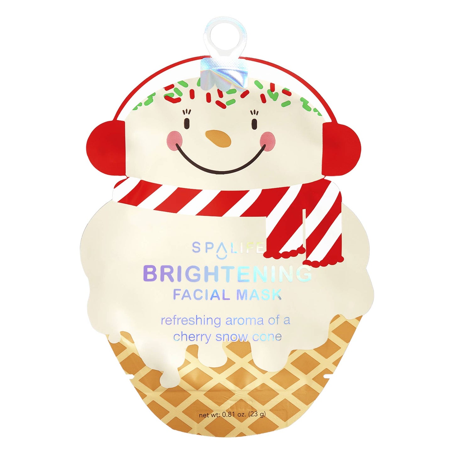 Candy Cane Sundae Christmas Holiday Brightening Facial Mask