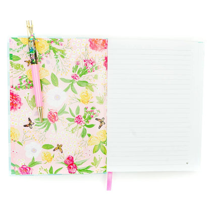Hardcover Notebook - Spiritual - Blue Gingham