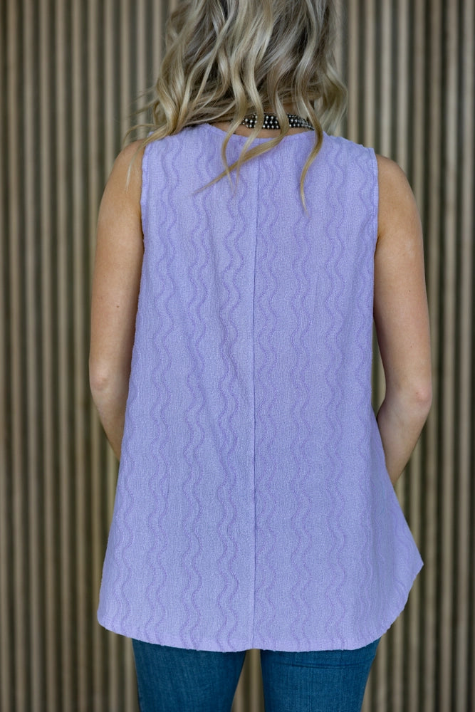 Textured Sleeveless Tank