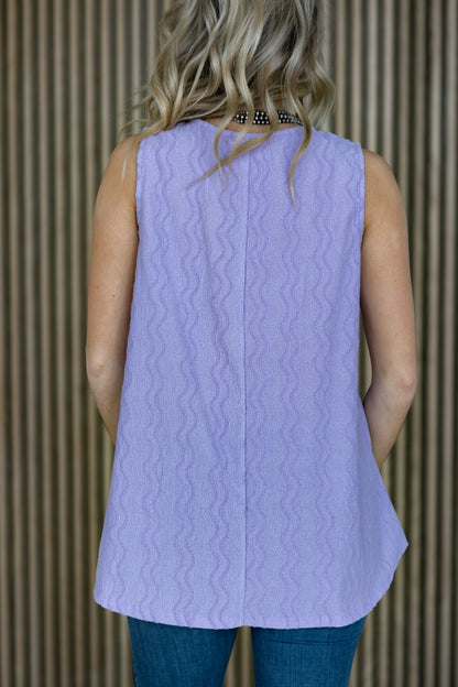 Textured Sleeveless Tank
