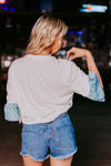 Cowgirl Boots Sequin Tee