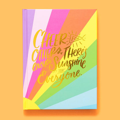 Hardcover Notebook - "Cheer for Others..." - Sun Rays