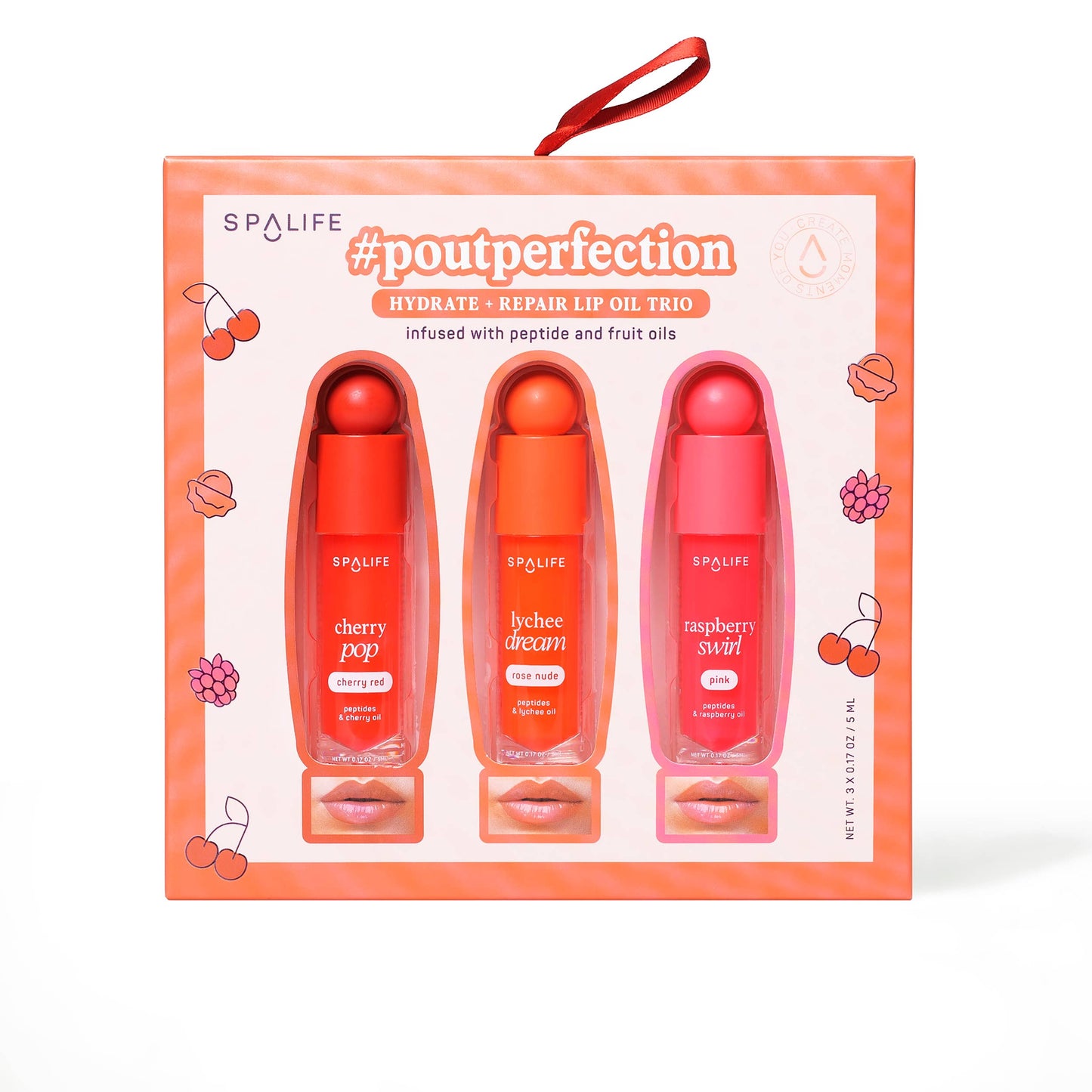 PoutPerfection Lip Gloss Trio Christmas Holiday Gift Set