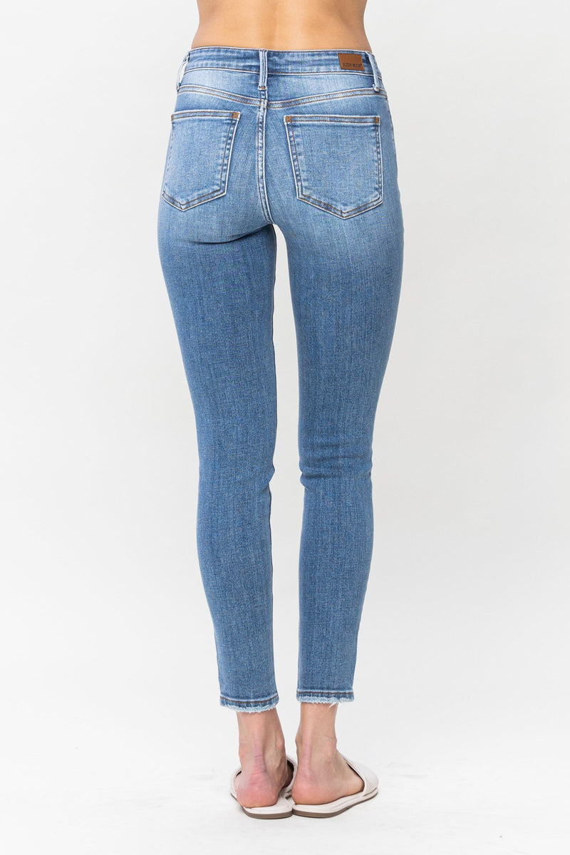 Mid Rise Vintage Skinny Jeans - Judy Blue 82548