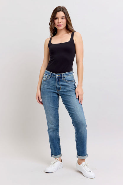 Mid Rise Vintage Wash Boyfriend - Judy Blue 82662