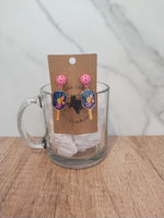 Pickle Ball Stud Earrings