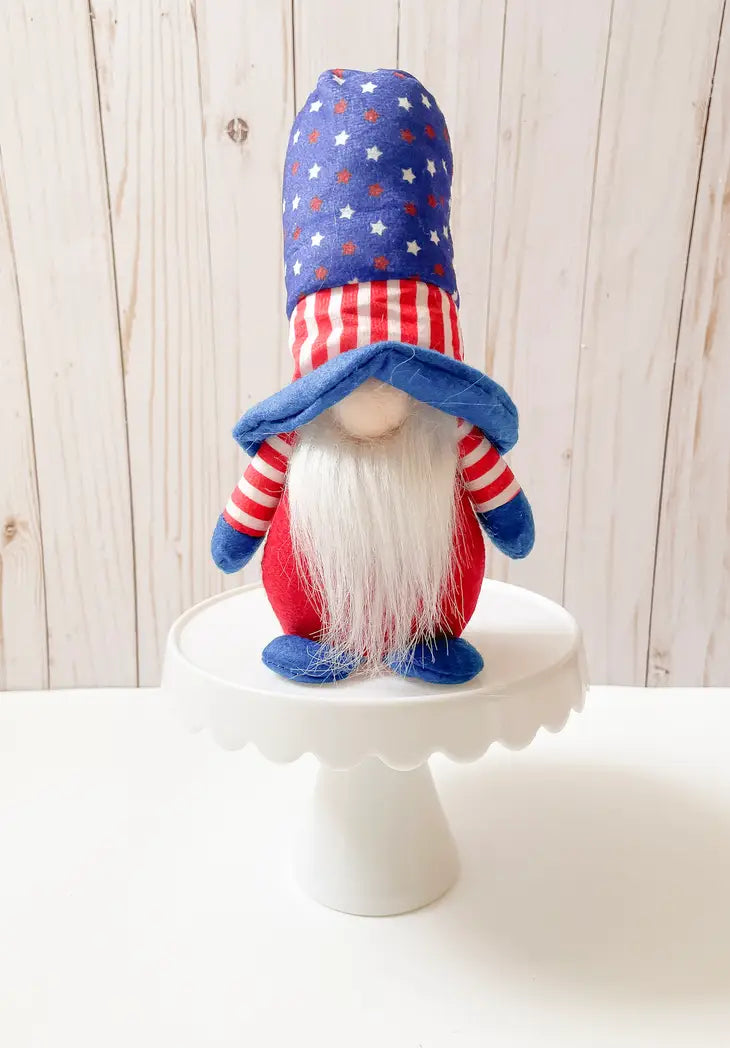 Patriotic Gnomes-Blue Star Hat