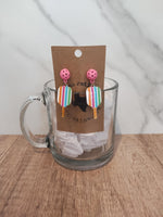Pickle Ball Stud Earrings