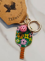 Pickle Ball Paddle Keychain