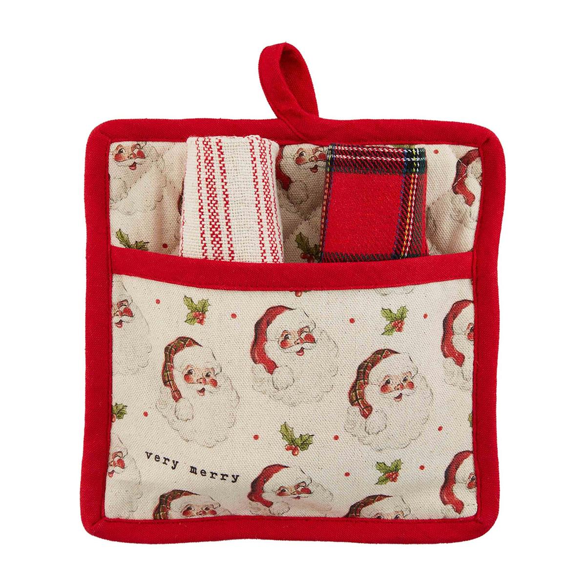 Santa Pot Holder Set