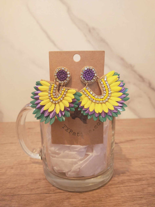 Mardi Gras Earrings