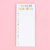 List Pad - "I Thank My Lucky Stars"