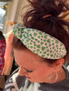 Small Four Leaf Clovers St Patricks Day Knot Headband