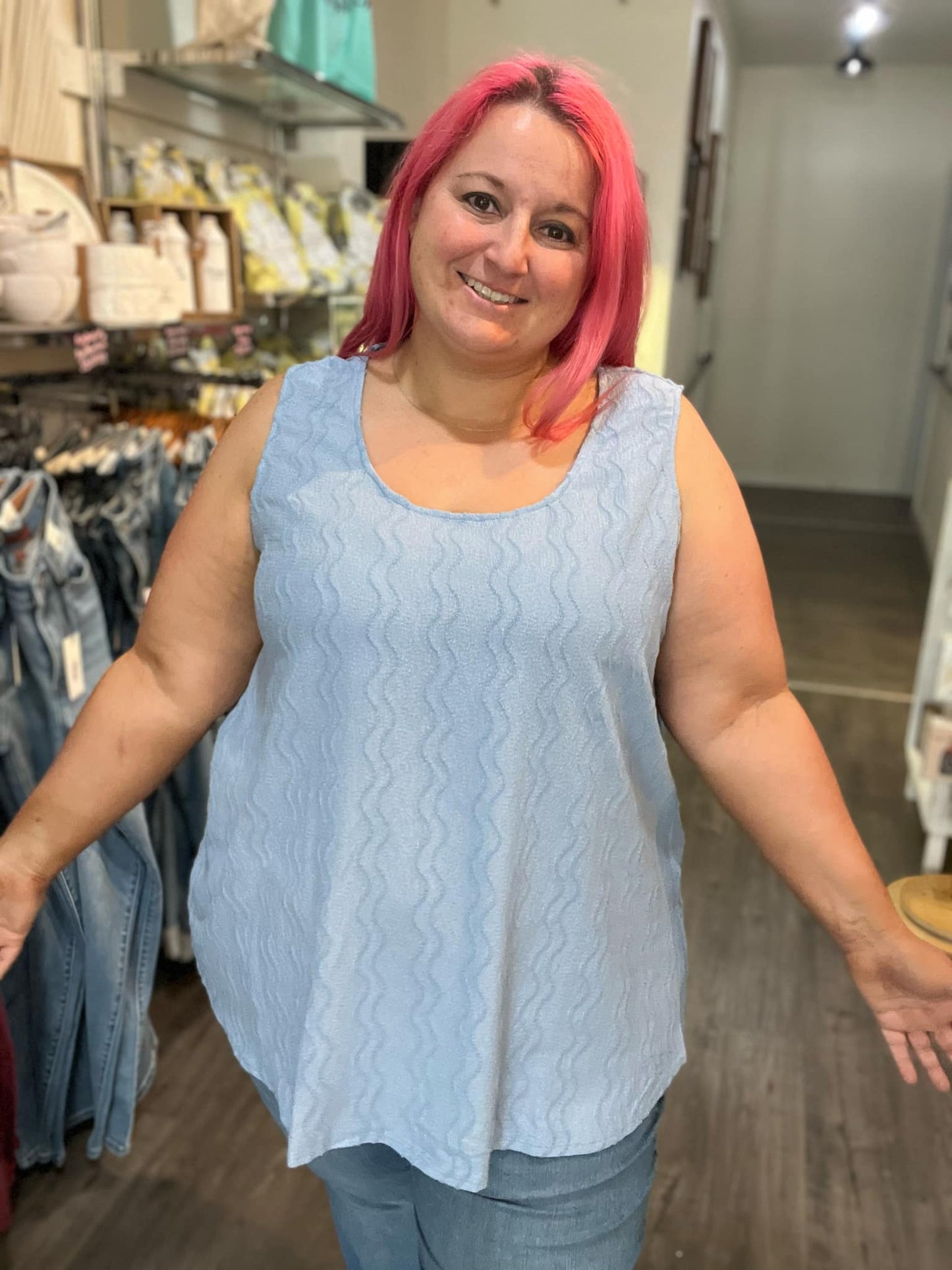 Textured Sleeveless Tank