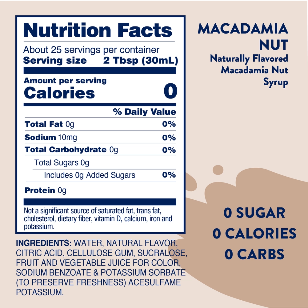 Macadamia Nut Syrup