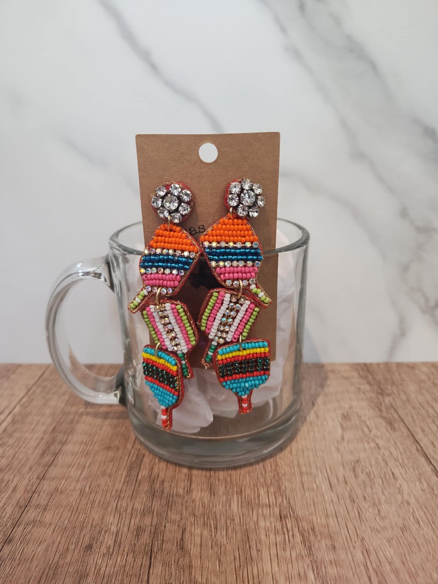 Pickle Ball Paddle Earrings