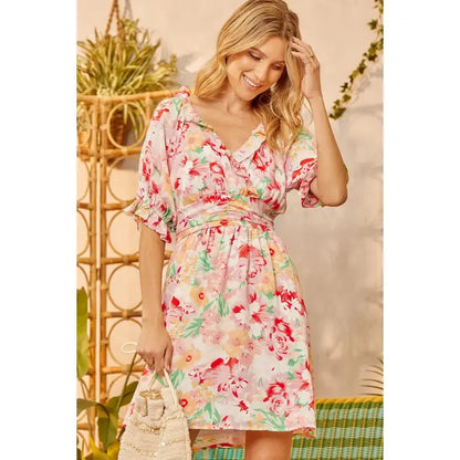 Floral Print Woven Dress