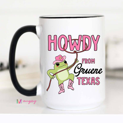 Howdy From City State Mug, Personalized Mug, Custom Mug