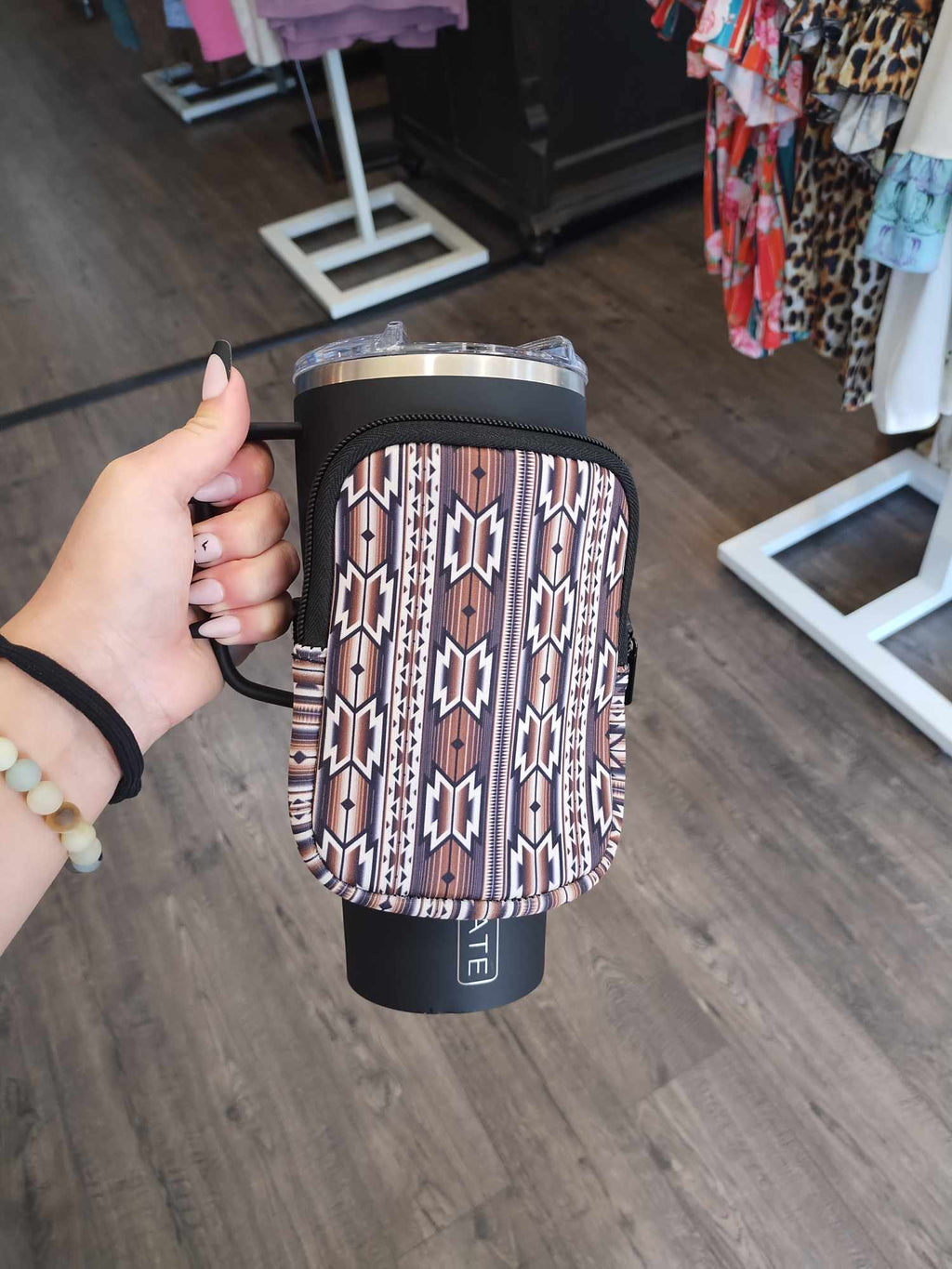 Brown Aztec Tumbler Buddy