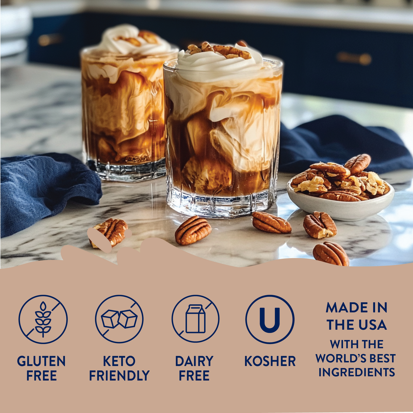 Sugar Free Maple Bourbon Pecan Syrup