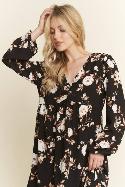 Floral Babydoll Dress