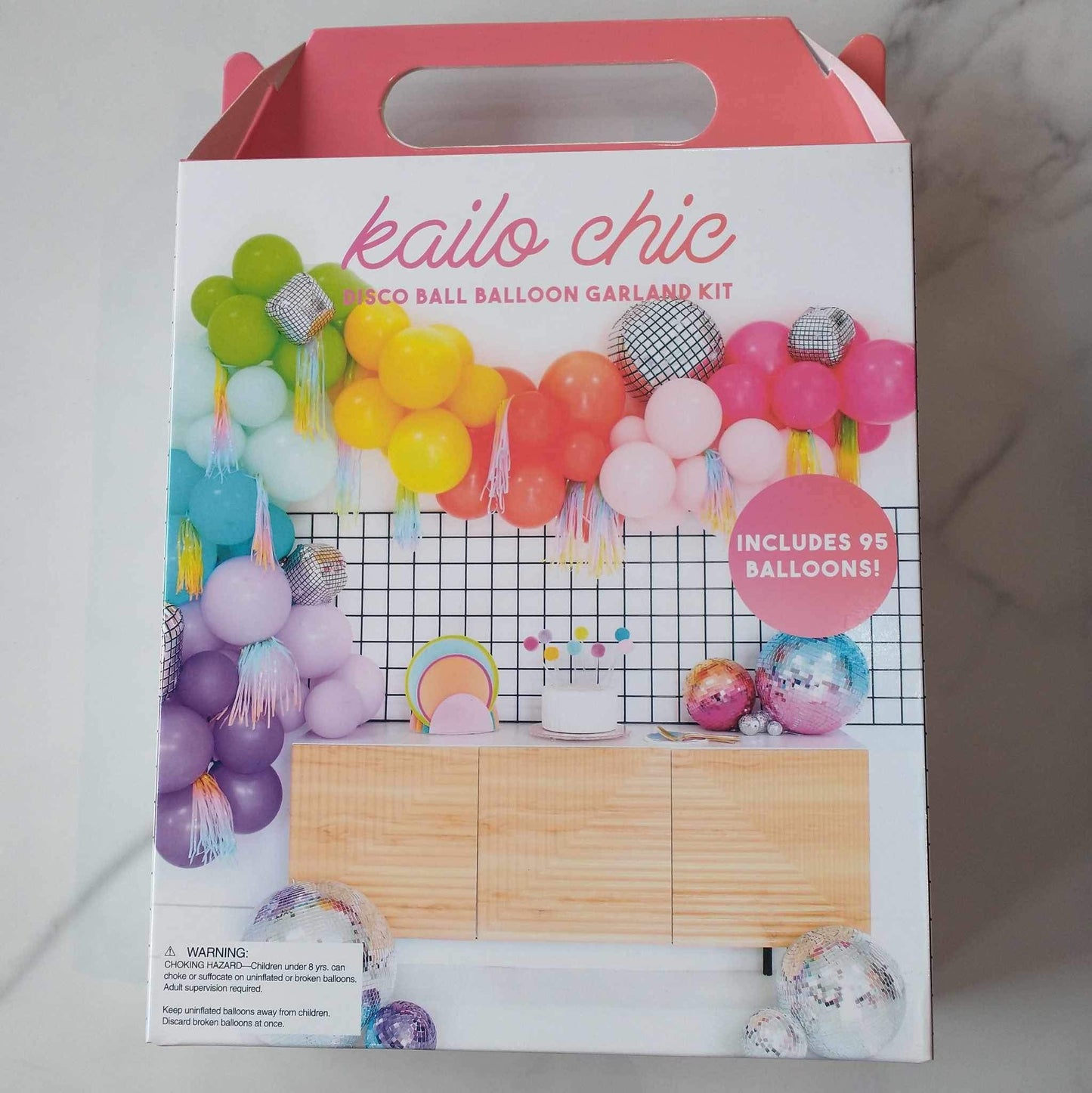 Disco Ball Fringe Balloon Garland