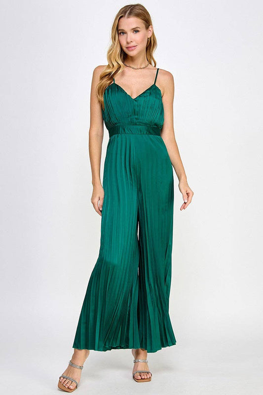 Satin Green Jumpsuit