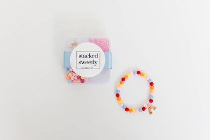 Mini Color My World Bracelet Craft Kit, Rainbow Party Favor