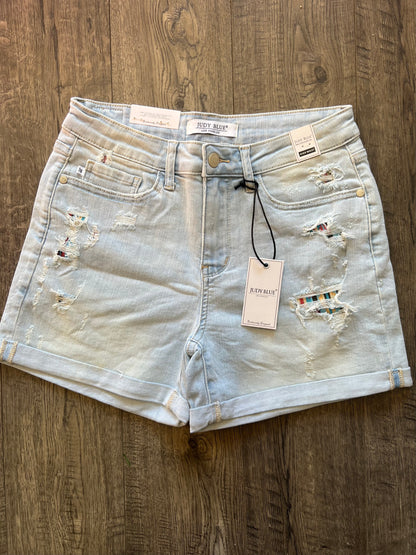 Aztec Patch Shorts Judy Blue 150137