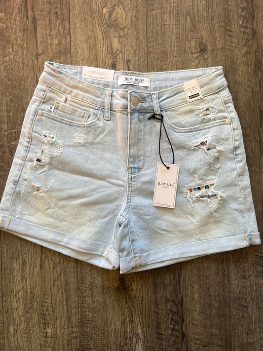 Aztec Patch Shorts Judy Blue 150137