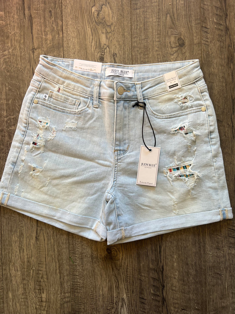 Aztec Patch Shorts Judy Blue 150137