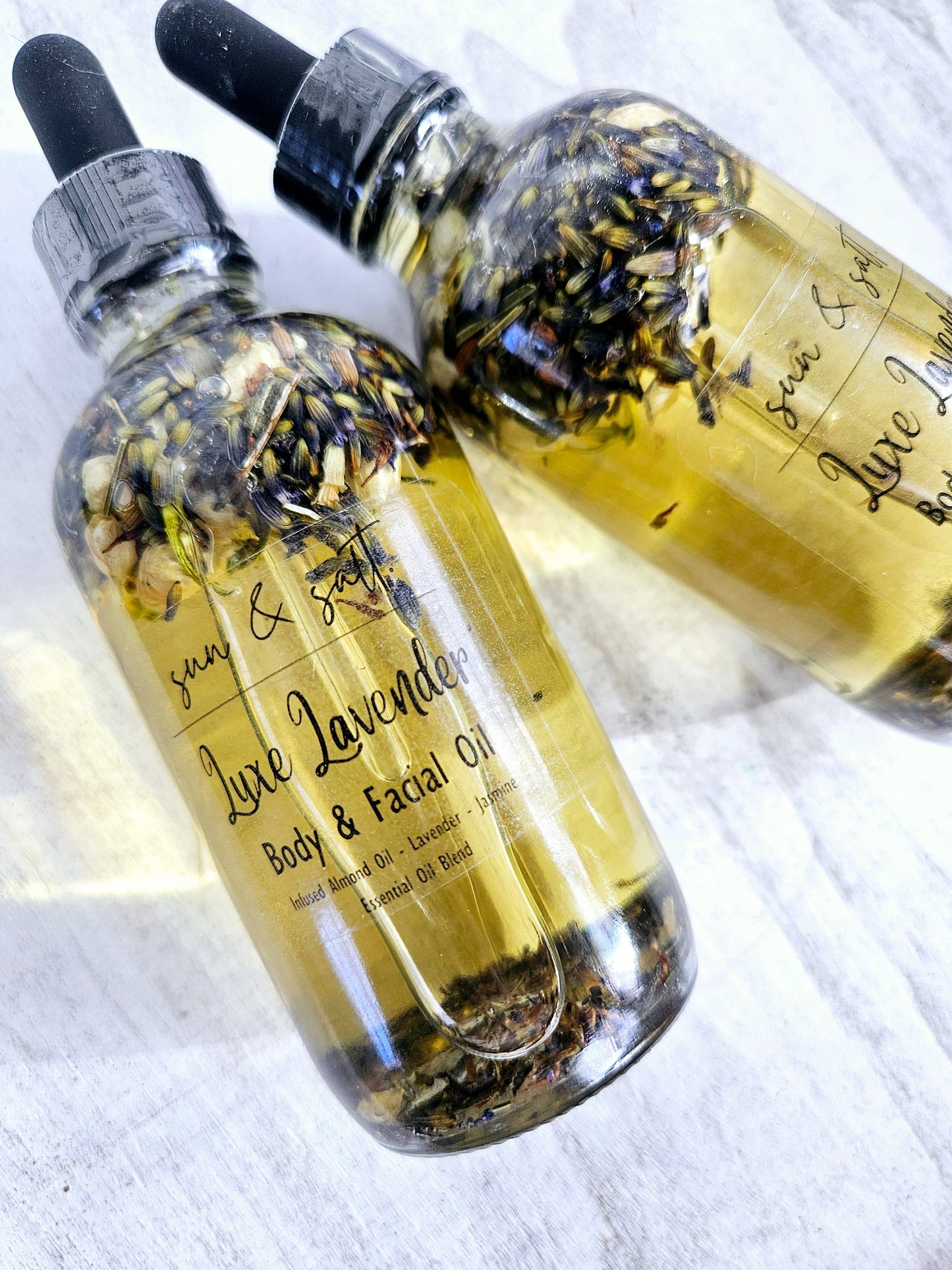 Luxe Lavender Body & Facial Oil - Infused Almond Oil