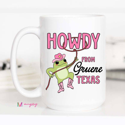 Howdy From City State Mug, Personalized Mug, Custom Mug