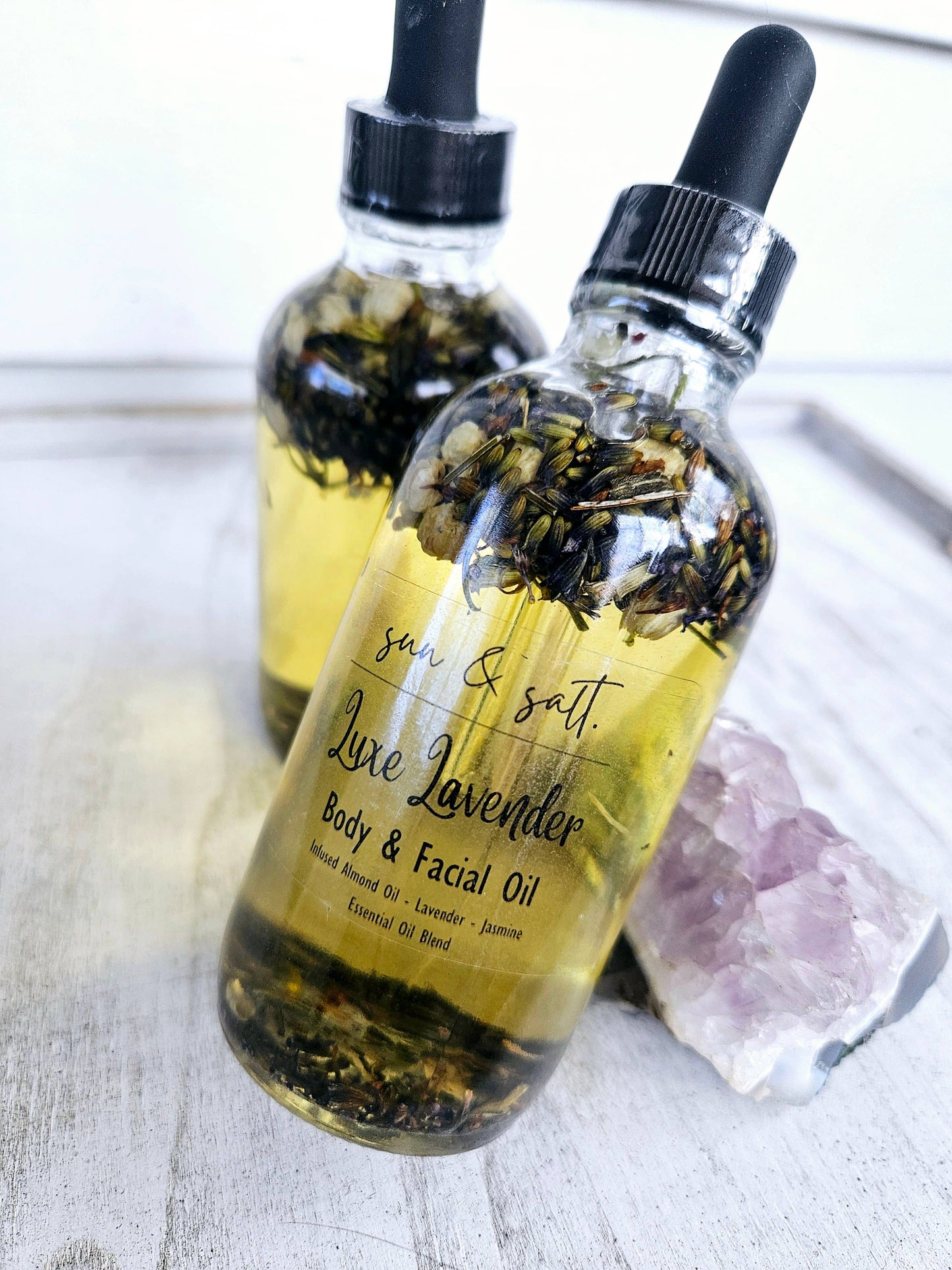 Luxe Lavender Body & Facial Oil - Infused Almond Oil