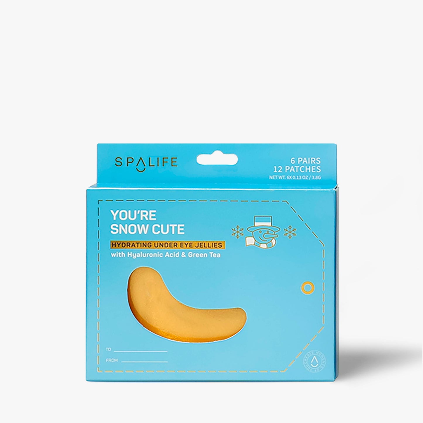 Christmas Holiday Snow Cute Hydrating Undereye Masks 6Pk